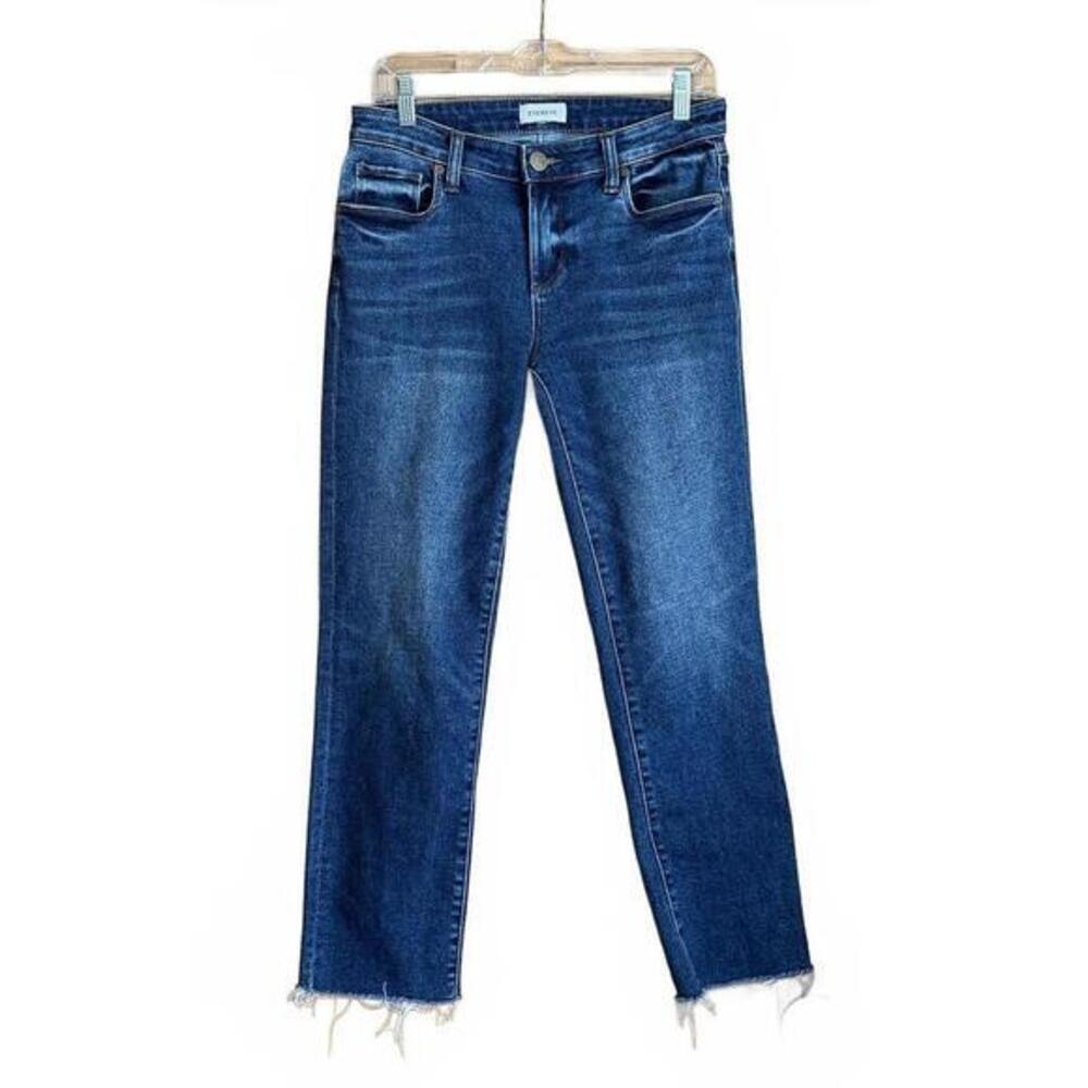 Evereve Brand Ever Straight Raw Hem Jeans Size 26